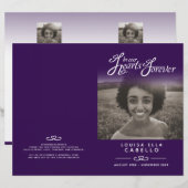 Hart begrafenisprogramma voor altijd. (Voorkant / Achterkant)