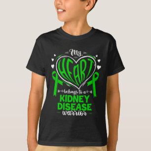 Hart behoort tot een nierziekte krijger Nier D T-shirt