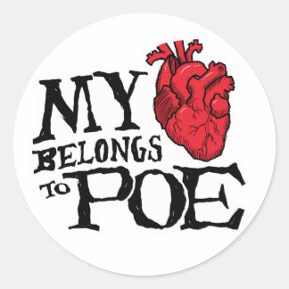 Hart behoort tot Poe Sticker