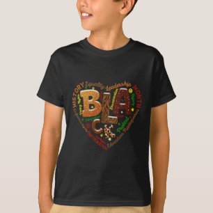 Hart Black History Month Melanine Liefhebber Afrik T-shirt