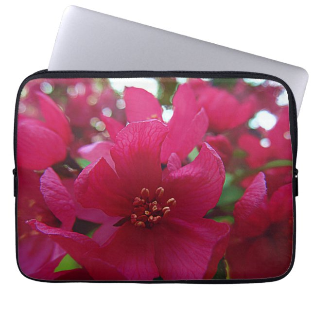 Hart Bloem Laptop Sleeve (Voorkant)