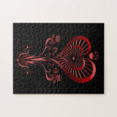 Hart Bloem Legpuzzel (Horizontaal)