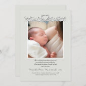 Hart Border Photo Memorial Kaart (Voorkant / Achterkant)