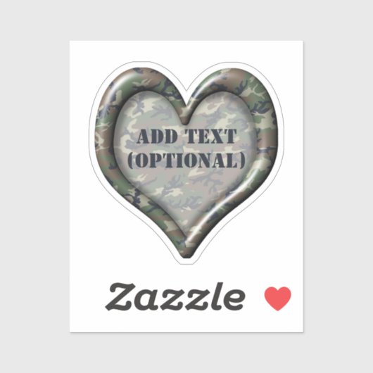 Hart Bos Camouflage Sticker (Vel)