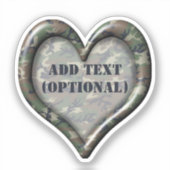 Hart Bos Camouflage Sticker (Voorkant)