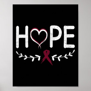 Hart bourgogne lint hersenaneurysma poster