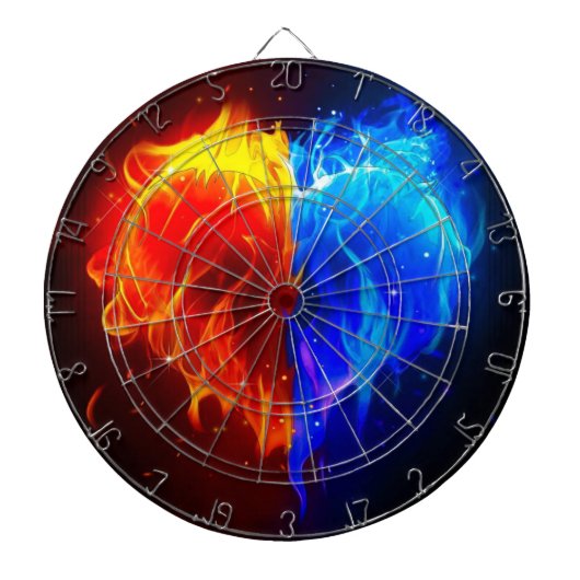 Hart brand dartbord (Voorkant)