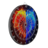 Hart brand dartbord (Voorkant Links)