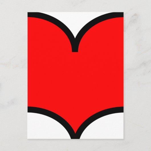 Hart - Briefkaart (Voorkant)