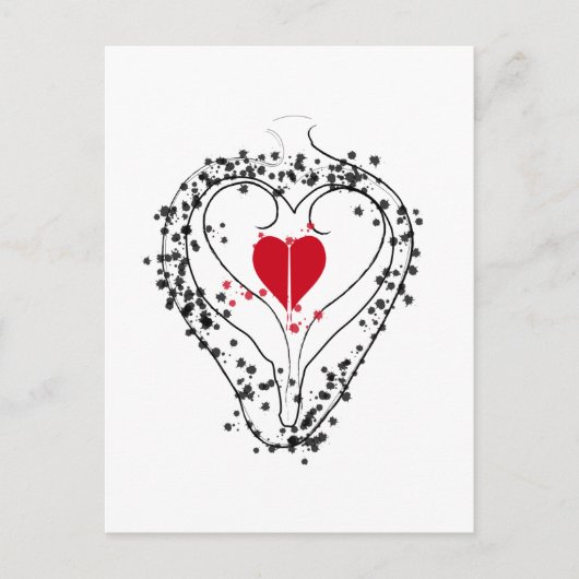 hart briefkaart (Voorkant)