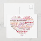 hart briefkaart (Voorkant / Achterkant)