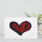 Hart Briefpapier (Staand voorkant)