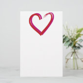 hart briefpapier (Staand voorkant)