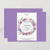 Hart bruiloft kaart (Voorkant / Achterkant)