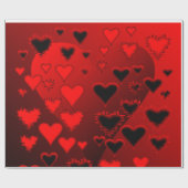 hart cadeaupapier (Vlak)