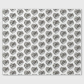hart cadeaupapier (Vlak)