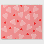 hart cadeaupapier (Vlak)