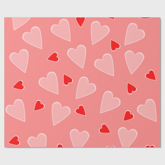 hart cadeaupapier (Vlak)