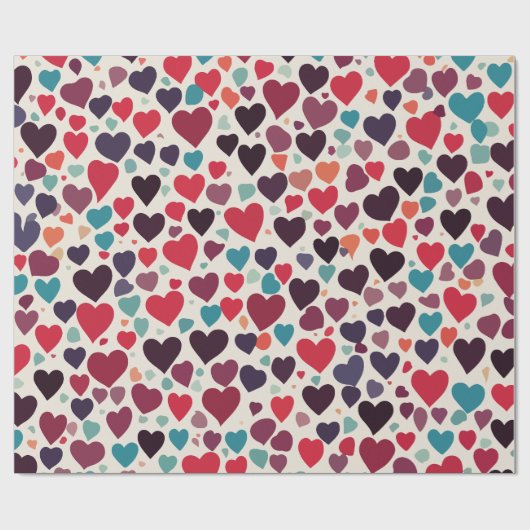 hart cadeaupapier (Vlak)