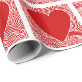 hart cadeaupapier (Rol Hoek)