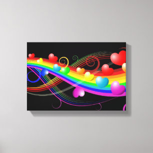 hart canvas afdruk