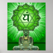 Hart chakra en Buddha Poster (Voorkant)