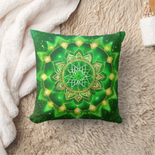 Hart Chakra Groene Mandala Kussen