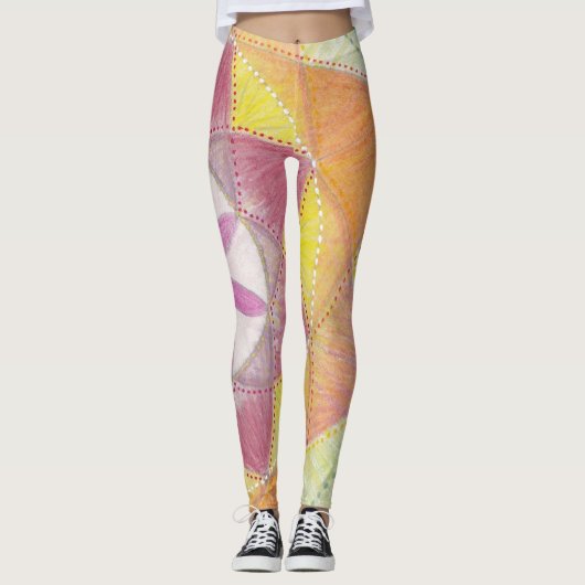 Hart Chakra Mandala Leggings (Voorkant)