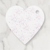 Hart Charmant Wildflower Ruby Roos Vrijgezellenfee Bedankjes Labels (Achterkant)