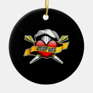 Hart Chef Life: banketbakker Keramisch Ornament