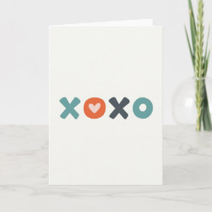 Hart Cirkel Xoxo Liefdeskaart Kaart
