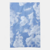 Hart Cloud Sky Leuk Leuk Leuk Modern Blauw Custom  Theedoek (Verticaal)