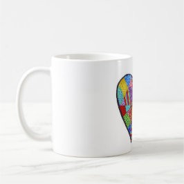 Hart Collage 11 oz Klassieke witte Mok