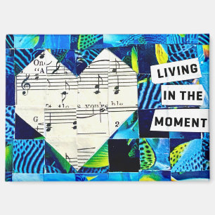 Hart Collage Wand Kunst Muziek Abstracte Decoratie Magneet