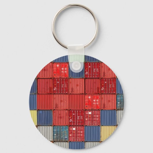 Hart container voor verzending sleutelhanger (Voorkant)