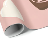 Hart Cupcake Chocolade Valentijn Verpakking Cadeaupapier (Rol Hoek)
