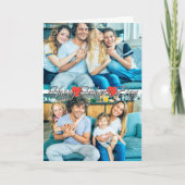 Hart Custom 2-foto Familie Sjabloon Vaderdag (Voorkant)