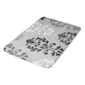 Hart Damask Art I Zwart Grijs Wit Badmat (Gekanteld)