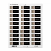 Hart dat in een boom is gekapt etiket (Full Sheet)