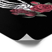 Hart De Hand Van Het Skelet Klassiek Poster (Hoek)