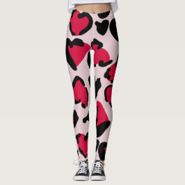 Hart Dierlijke print Leggings