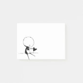 Hart Doodle Boy Post-it® Notes (Voorkant)