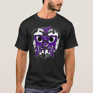 Hart drogen met patches Retro Dark Iris 3s overeen T-shirt