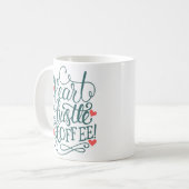 Hart, drukte, koffie koffiemok (Voorkant links)