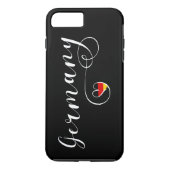 Hart Duitsland Cel Phone Case, Duitse vlag Case-Mate iPhone Case (Achterkant)