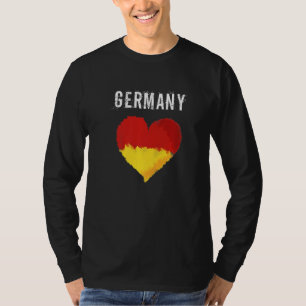 hart Duitsland Vlag Pride Fan T-shirt