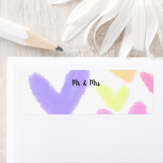 Hart eenvoudige tactische tactiek bruiloft Mr & mr Etiket (Insitu)
