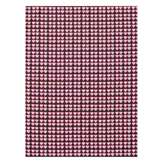 Hart Emoji Emoticons Mode Tafelkleed (Voorkant)