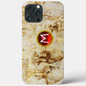 Hart en bloedvaten, perkamentmonogram Case-Mate iPhone case (Achterkant)