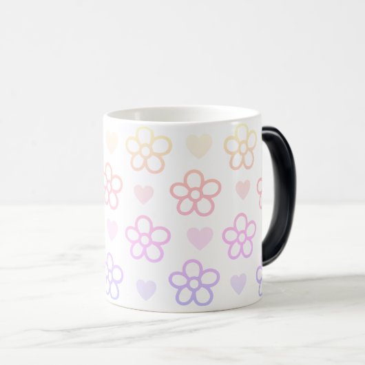 Hart en Bloem Koffie Mok (Voorkant rechts)